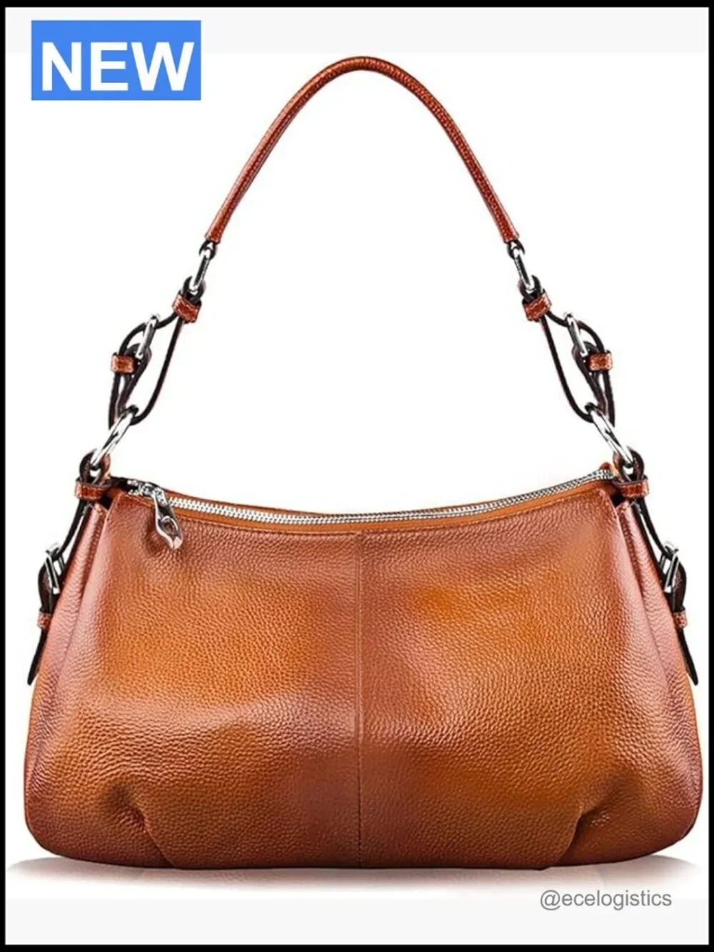 Genuine Leather Hobo Bag Shoulder Handbag Top Handle Purse